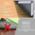 thumbnail image 4 of Cinta adhesiva para alfombras ZONGOOL, reutilizables y lavables, 16 unidades, color blanco, 4 of 6
