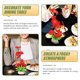thumbnail image 2 of 2pcs Flor artificial Sushi Decoración de placas Flower Flower Flower Sashimi Decoración de placas, 2 of 8