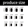 thumbnail image 5 of Square Press On Nail Flower Fake Nail Glues On Nail Artificial Acrylic Nail, 5 of 8