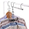 thumbnail image 5 of Space Saving Magic Hanger, Practical and Durable Stainless Steel Metal Multifunctional Clothes Hanger, Hanger Organizer for Closet Storage, Wardrobe, 5 of 5