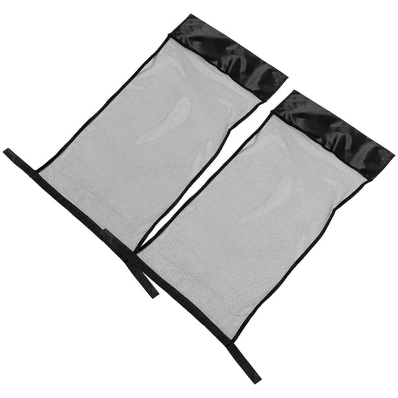 OUNONA 2Pcs Portable Swim Float Net Ergonomic Design Black Mesh Supporting Pool Toys for Families