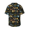 thumbnail image 2 of Sigee Basketball Print Men's Shirts Casual Button Down Short Sleeve Summer Beach Shirt Hawaiian Vacation Shirts Tee Shirt-Small, 2 of 7