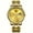 Gold, variant on Popular handsome high appearance level men's gold black waterproof luminous multi-functional calendar leisure business quartz watch
