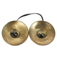 thumbnail image 3 of Handmade Tibetan Tingsha Meditation Cymbal Bell - 2.6in/6.5cm, Embellished with Buddhist Eight Auspicious Symbols, 3 of 6