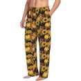 thumbnail image 6 of Sigee Pumpkins And Sunflowers3 print Men's Pajama Pants Lounge Sleep Bottoms with Elastic Waistband and Pockets-Small, 6 of 6