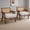 Beige Linen, variant on SOLLED Set of 2 Modern Linen Accent Chairs. High Back Upholstered Armchair with Lumbar Pillow & Stable Wood Frame for Living Room Bedroom Balcony.Black Teddy Fleece