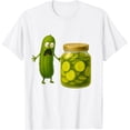 thumbnail image 1 of Funny Screaming Pickle Jar Pepino Joke Meme Humor Camiseta, 1 of 2