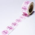 thumbnail image 2 of PINK RIBBON STICKERS-500 PCS - Stationery - 500 Pieces, 2 of 2