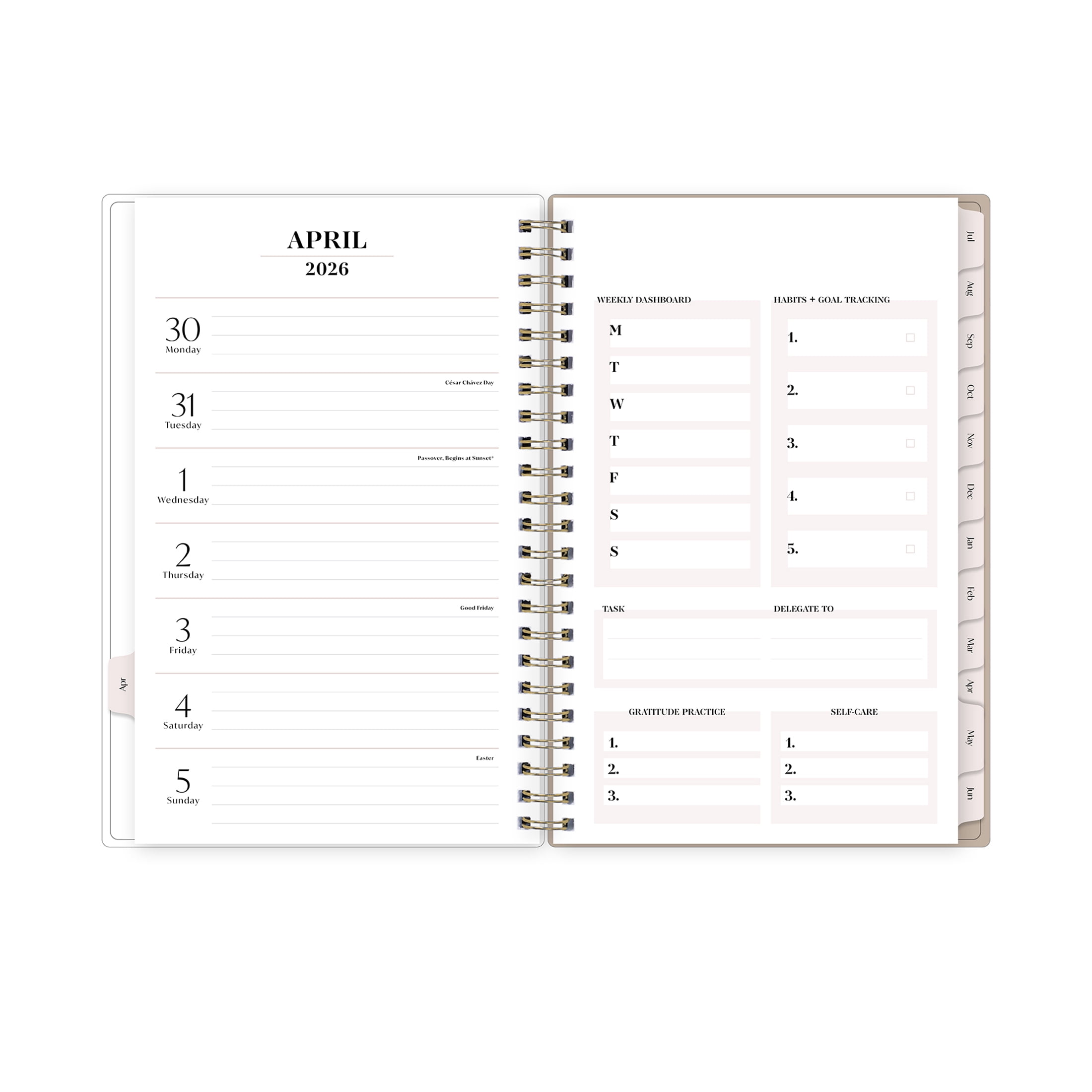 Bossbabe for Blue Sky Monthly Weekly Planner, 5" x 8", Wanisa 15-Month (April 2026 - June 2027)