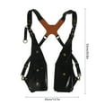 thumbnail image 3 of Outdoor Phone Bag PU Leather Shoulder Holsters Bag Double Shoulder Pouches Hiddens Underarm Strap Wallet Easy to Use, 3 of 9