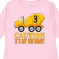 thumbnail image 4 of Inktastic 3rd Birthday Construction Truck, Cement Mixer 3 Years Old Boys Long Sleeve Toddler T-Shirt, 4 of 5