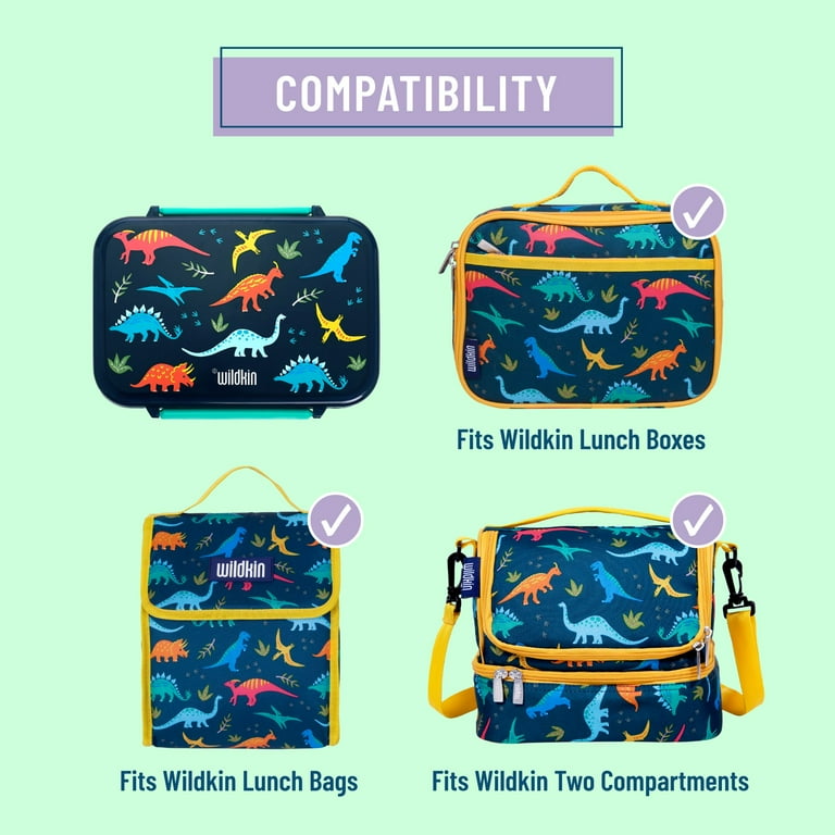 Wildkin Kids Bento Box For Boys And Girls, Features 4 Compartments, Le