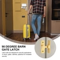 thumbnail image 6 of CIMAXIC Golden 90 Degree Barn Gate Latch, Right Angle Bolt, Easy to Use, 3Pcs, 6 of 6