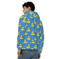 thumbnail image 4 of Honeii Cute Yellow Rubber Ducks Print Hoodies for Men, Pullover & Full Zip, Breathable Zip up Hoodie, Sweatshirt-Small, 4 of 5