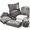 Grey, variant on Virtu Back to College Dorm Room Essentials, Twin XL Comforter Sets, Dorm Bedding, Twin Xl Bed In a Bag with All Dorm Accessories and Bedding, Grey
