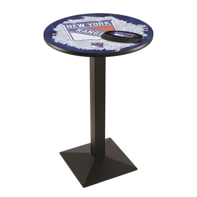Holland Bar Stool L217B3636NYRang Table de Pub New York Rangers de 36 Po Top&44; Noir
