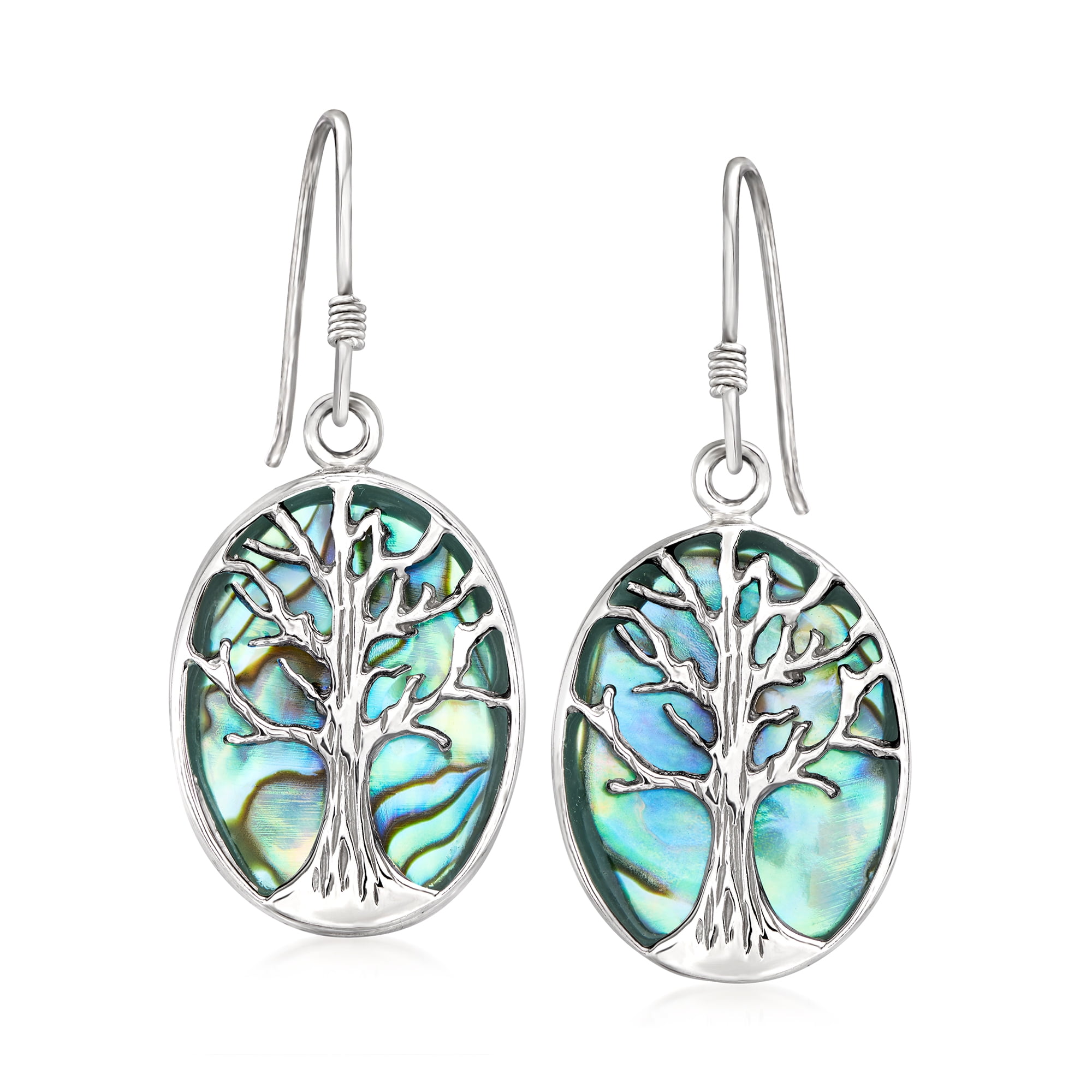 Ross-Simons Abalone Tree Of Life Drop Earrings in Sterling Silver -  Walmart.com