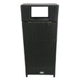 Safavieh Mazeli Outdoor Patio Trash Bin Black