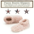 thumbnail image 4 of Cozylook Fuzzy Slippers for Women Indoor with Non-Slip Grippers, Warm Fluffy Sherpa Lined - Soft Sole House Sock Shoes, 4 of 7