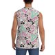 thumbnail image 4 of Fotbe West Cowgirl Disco Men's Camiseta sin Mangas Estampada para Hombres, Playera Casual para Gimnasio, Entrenamiento, Playa-3X-Large, 4 of 7