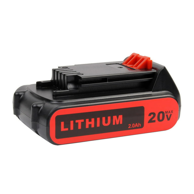 Black & Decker LBXR2020-OPE 20V Max 2.0 Ah Lithium-Ion Slide Battery