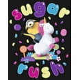 thumbnail image 2 of Girl's Despicable Me Minion Riding Unicorn Sugar Rush  Graphic Tee Black X Large, 2 of 4