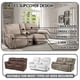 thumbnail image 2 of Funda de sofá reclinable Love Seat ULTICOR, 8 piezas, terciopelo marrón, 2 of 7