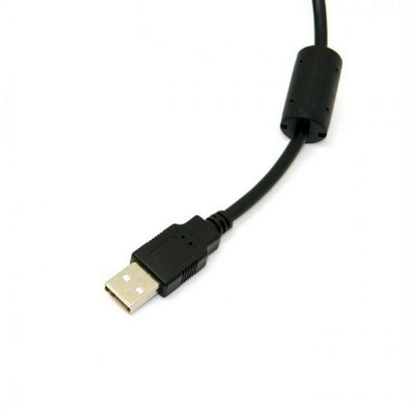 FVH Mini USB B Type 5pin Male Right Angled 90 Degree to USB 2.0 Male Data Cable 5 Meters with EMI Ferrite Core