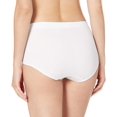 thumbnail image 3 of Bali Womens One Smooth U All Around Smoothing Brief, 9, White Pointelle, 3 of 3