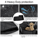 thumbnail image 3 of Asiento de coche para perros, asiento elevador para perros para el asiento delantero del coche, asiento elevador para mascotas para perros pequeños y medianos, arnés de asiento, 3 of 5