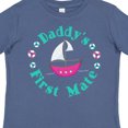 thumbnail image 4 of Inktastic Daddys First Mate (girl) Girls Toddler T-Shirt, 4 of 5