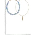 thumbnail image 6 of Time and Tru Goldtone Disc Beads with Metal Fish Pendant Layered Necklace, 6 of 7