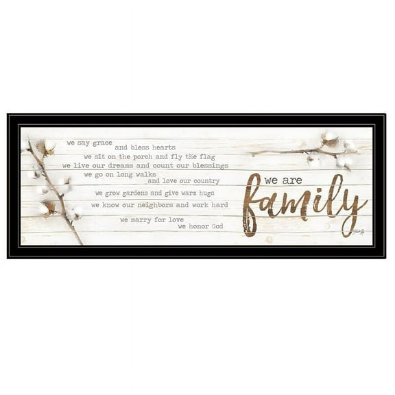 TrendyDecor4U We Are Family By Marla Rae Framed Print MAZ5000-704G