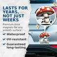 thumbnail image 4 of (2 Pack) Mush-Vroom Punny Mushroom Magnets - Mycology Mushroom Fungi Magnet - 5" On Longest Side - Premium Magnet - for Cars, Refrigerators, Toolboxes, Lockers - Made in USA - MAG0543, 4 of 7