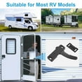 thumbnail image 2 of GUYUTING Aluminum RV Screen Door Latch Right Handle Travel Trailer Camper Motorhome Inside Black Finish Easy Installation Security Upgrade, 2 of 9
