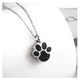thumbnail image 3 of Collar Belug  Cortes Urna Relicario Cenizas Plata Negro, 3 of 4