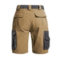 thumbnail image 5 of Men's Cargo Shorts, Quick Dry Multi-Pockets with Zippers Outdoor Shorts with Belt Loops Summer Casual & Outdoor Wear Brown XL, 5 of 5