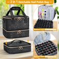 thumbnail image 3 of Bolsa organizadora de esmaltes de uñas YUYAFN, grande, con capacidad para 84 botellas, 3 of 8