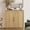 Oak, variant on Wetalus Sideboard Buffet Cabinet with Storage, Mid Century Modern Accent Cabinet with Arched Doors, Modular Media Console, Minimalist Credenza for Living Room Kitchen Dining Room Entryway, Walnut