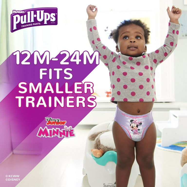 Pull-Ups Learning Designs for Girls Potty Training Pants, 12M-24M (14-26  lbs.), 27 Ct. (Packaging May Vary)