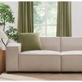 thumbnail image 3 of Brooklyn Loom Matte Cotton Velvet 20x20 Pillow in Green, 20 x 20, Cotton , Adult, All Season, OEKO-TEX Certified, 3 of 10