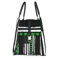 thumbnail image 2 of Ireland America Flag Shamrock Lunch Tote Bag Trendy Lightweight Reusable Stylish Bento Box For Adult, 2 of 7