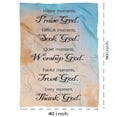 thumbnail image 6 of Scripture Blanket Spiritual Gifts for Christian Women Religious Throw Blanket with Bible Verse Inspirational Healing Thoughts Gifts for Women Men Pastor Appreciation, 6 of 7