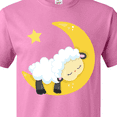 thumbnail image 4 of Inktastic Cute Sheep Sleeping On The Moon, White Sheep, Star T-Shirt, 4 of 5