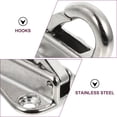 thumbnail image 4 of KONTONTY 4Pcs Stainless Steel Yacht Hooks Silver for Marina Parking, 4 of 8