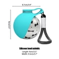 thumbnail image 3 of Portable Pet Water Bottle – 285ml Stainless Steel Water Bottle For Dogs, Leak‑Proof Travel Drinking Bowl For Cats, With Foldable Silicone Bowl For Outdoor Walks & Hikes (Blue, No Pattern), 3 of 7