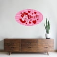 thumbnail image 3 of CafePress - Valentine Barf_B Wall Decal - 35x21 Oval Wall Decal, 3 of 3