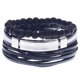 thumbnail image 2 of Pulseras para mujer, regalos para mujeres y hombres, pulsera de cuero tejida vintage, juego de pulseras de cuero de aleación, joyería de pulsera, 2 of 3