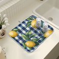 thumbnail image 3 of Yayeee Dish Drying Mat for Kitchen Counter 16" x 18" Microfiber Super Absorbent Coffee Decorative Pad, Cartoon Beige Lemon, 3 of 8