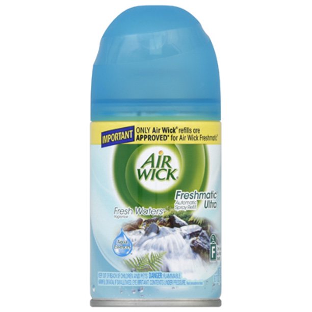 Airwick 6.17 OZ Freshmatic Refill Fresh Waters Scent Eliminates Unplea